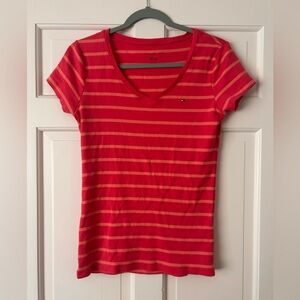 Tommy Hilfiger Women's Pink Striped Top